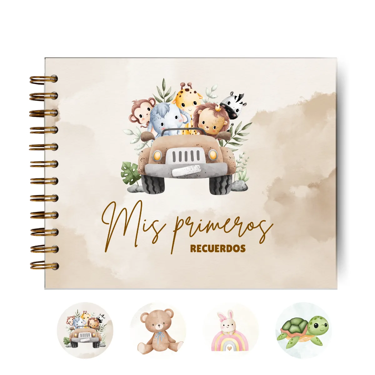 GENERICO - Álbum De Fotos Y Recuerdos Para Bebe - Animales