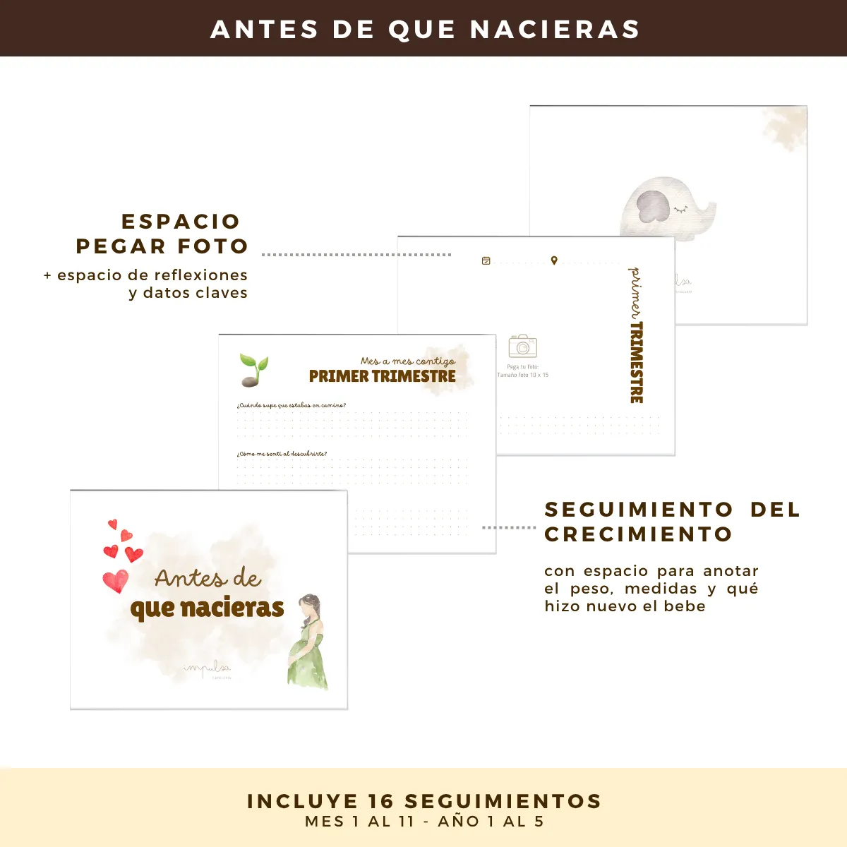 GENERICO - Álbum De Fotos Y Recuerdos Para Bebe - Animales