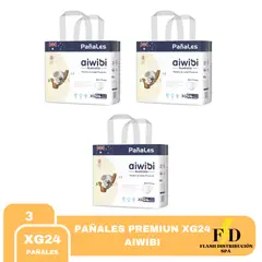 AIWIBI - PAÑAL PREMIUN XG X24 Un Talla XG PACK X3
