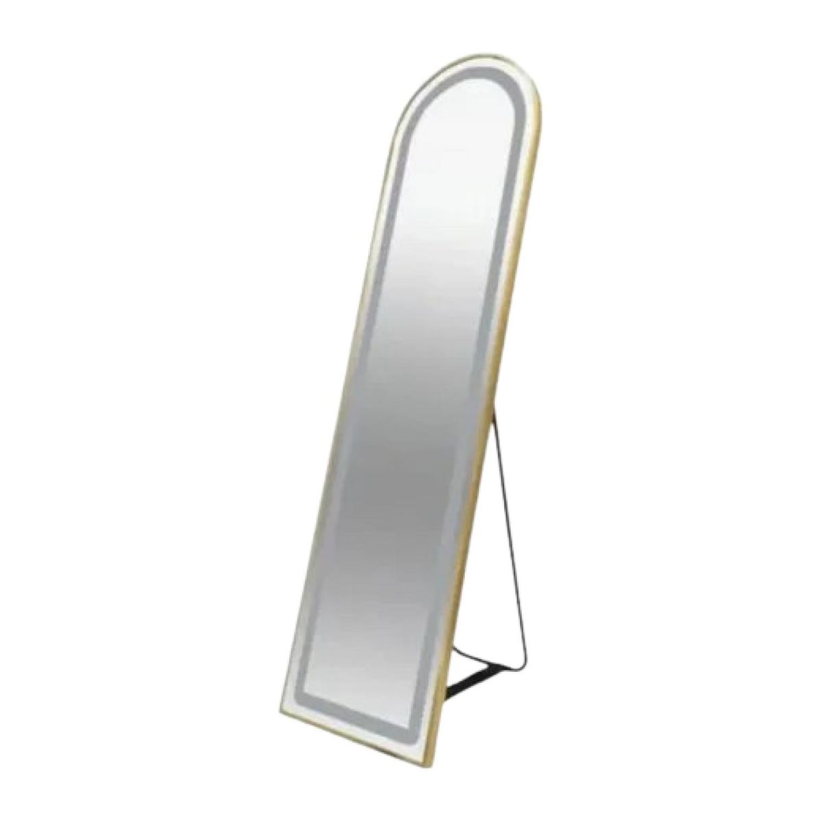 GENERICO - Espejo Led Dorado 160 Cm X 50 Cm