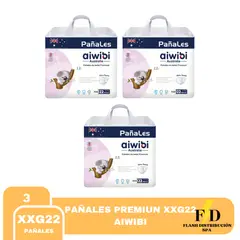 AIWIBI - PAÑAL PREMIUN XXG X22 Un Talla XXG PACKX3