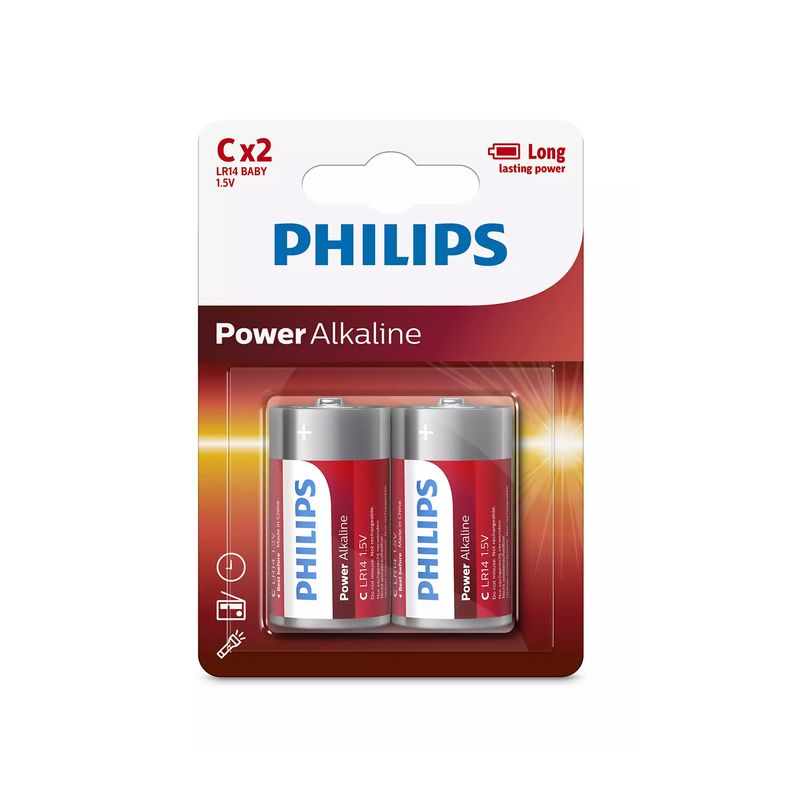 PHILIPS - Blíster 2 Pilas Alcalinas C Lr14 Baby Philips - PS