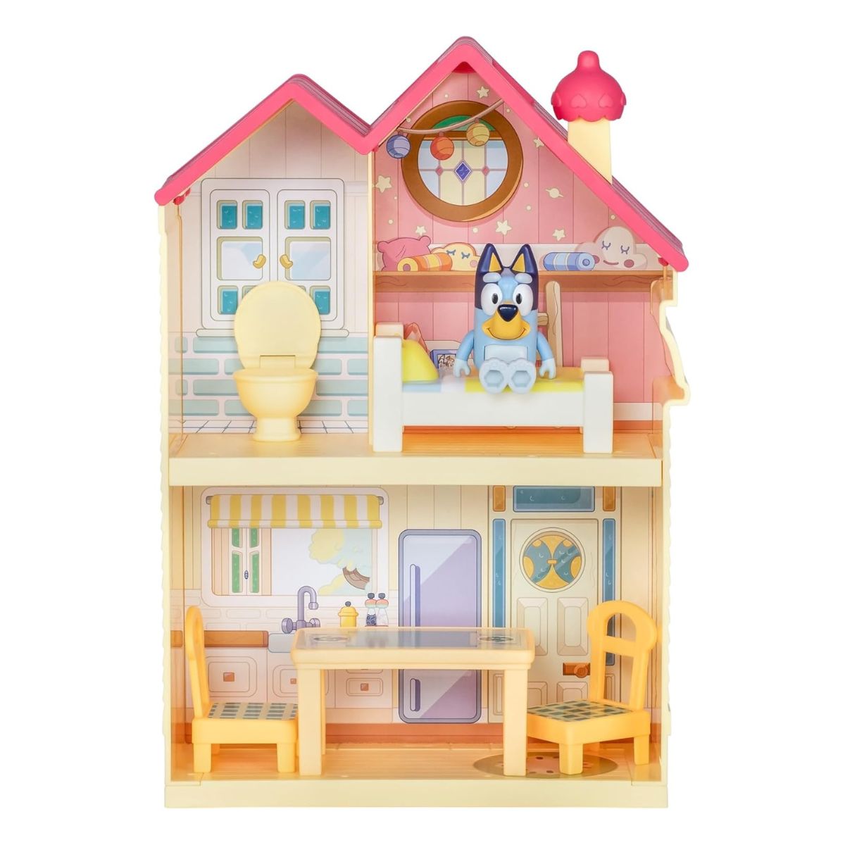 BLUEY - Figura y playset Bluey mini casa con muebles y figura