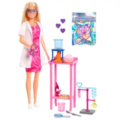 BARBIE - PROFESIONES MUÑECA SET DE LUJO - CIENTIFICA