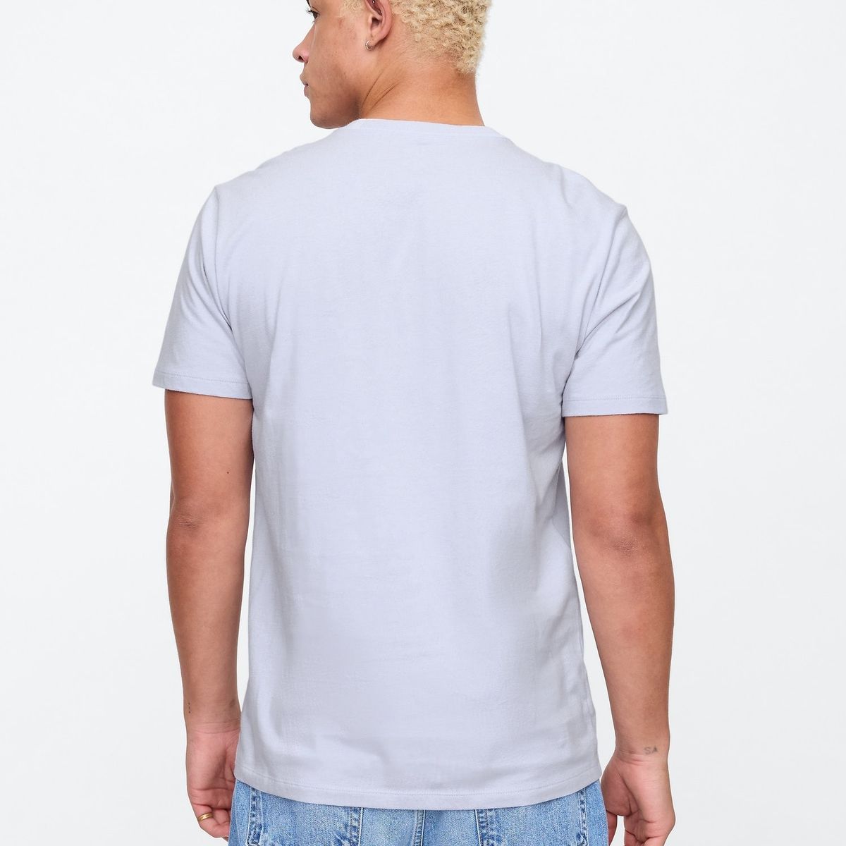 GAP - Polera Hombre Logo V25 Light Manga Corta Azul Gap