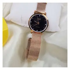 QYQ - RELOJ QA21J022Y MUJER ANALOGO METAL DORADO