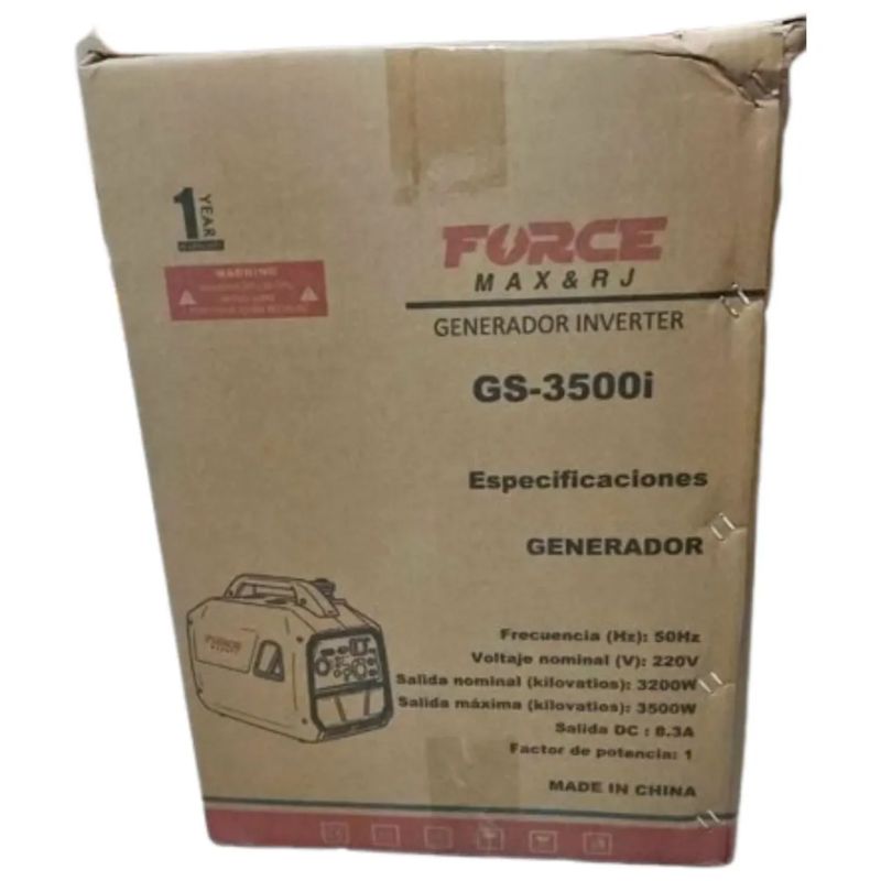 ALTERNATIVE - Generador Bencinero Inverter Insonoro 3500 Watts Profesional