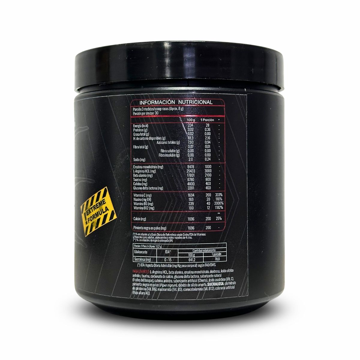 GRIZZLY - PRE ENTRENO MASACRE 240GR 30 SERVICIOS CITRUS ORANGE - GRIZZLY BEAR