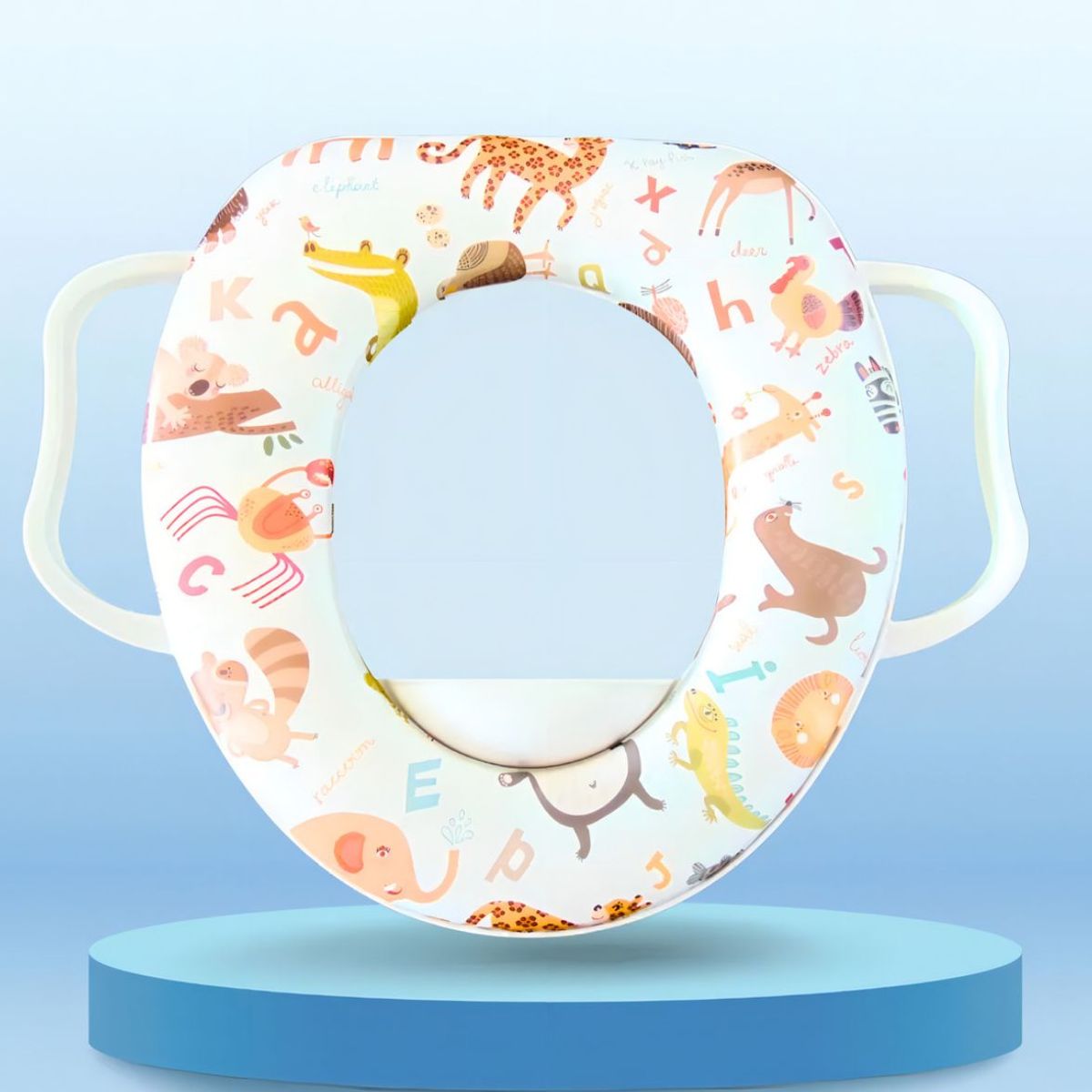 GENERICO - Tapa Baño Niño Adaptador Asiento Wc Acolchado Con Manijas