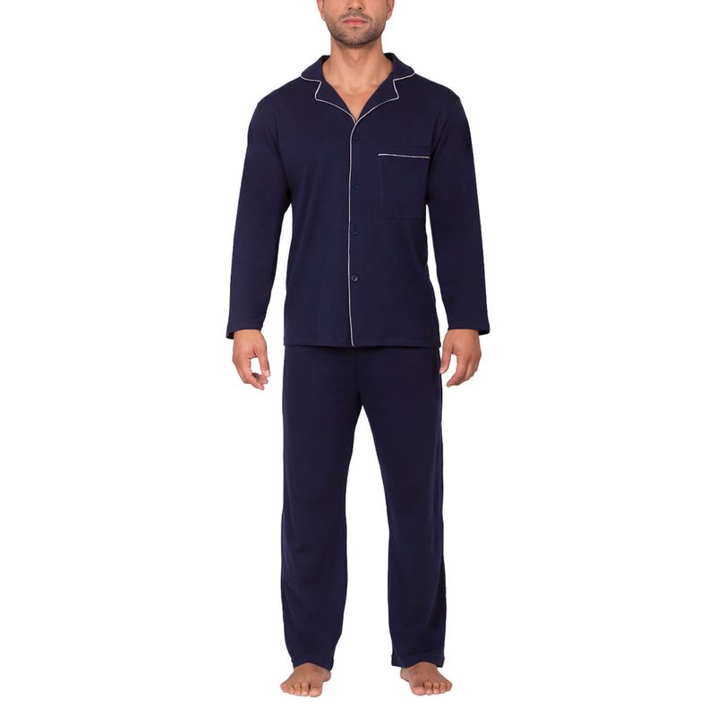 BAZIANO - Pijama Botones Hombre Elegante