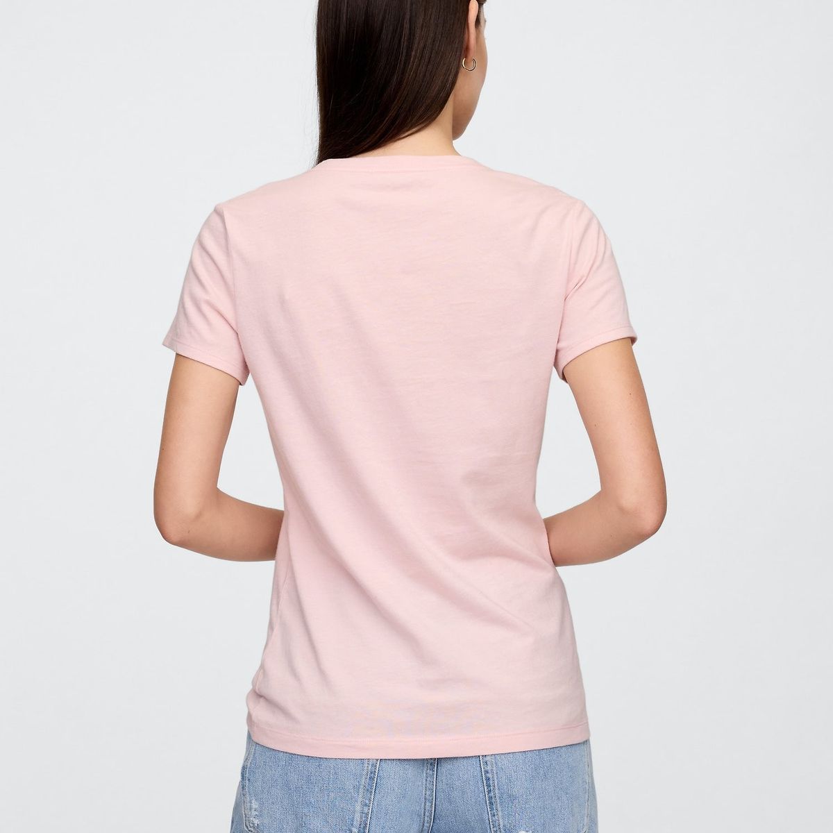 GAP - Polera Mujer Gap Classic Manga Corta Rosado