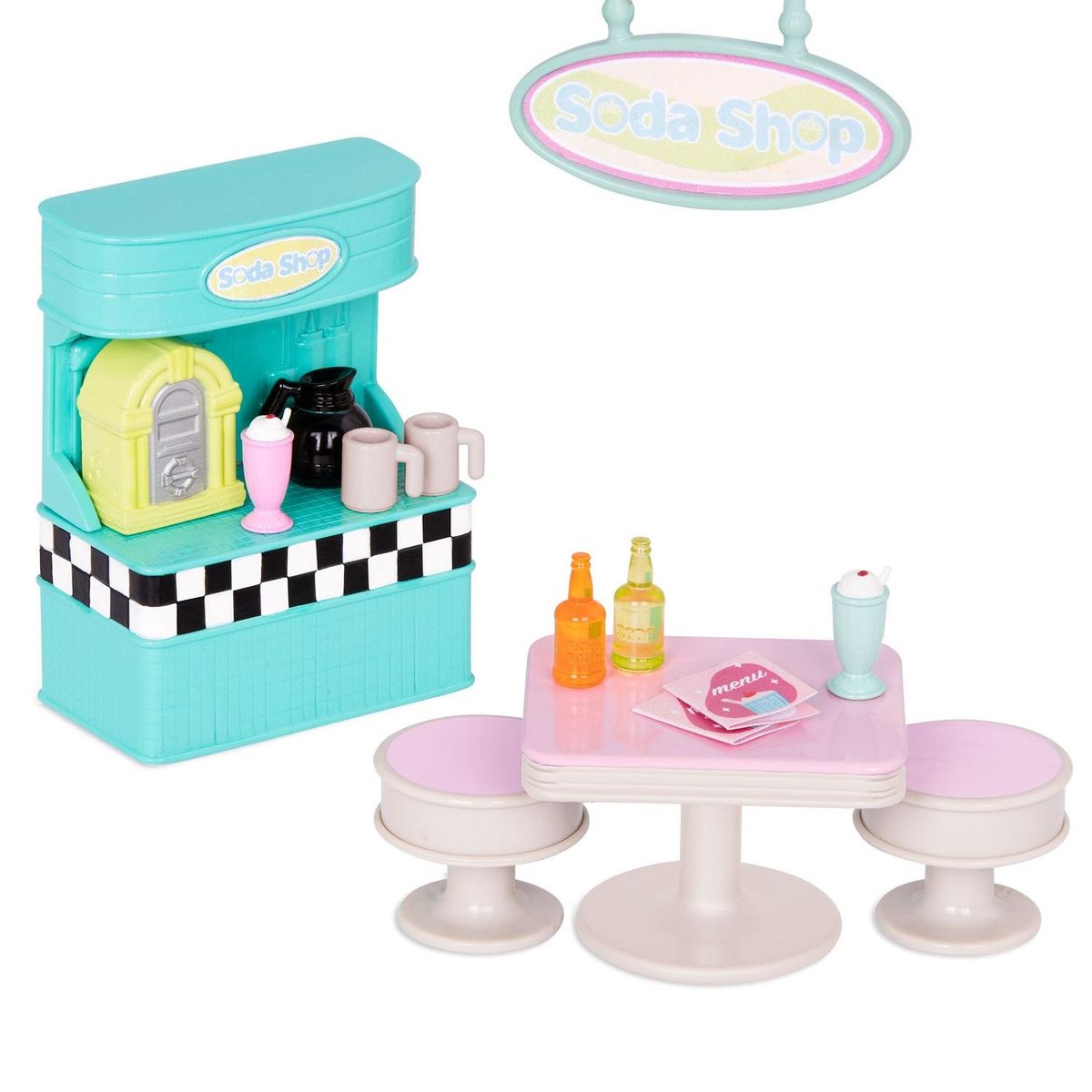 LIL WOODZEEZ - Set accesorios tienda de bebidas - Lil Woodzeez