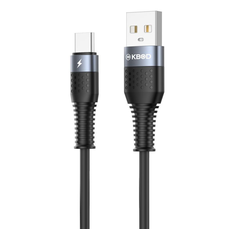 KBOD - Cable Para Carga y Datos Usb Tipo C Kbod Cbo64 2 Metros 10W Negro