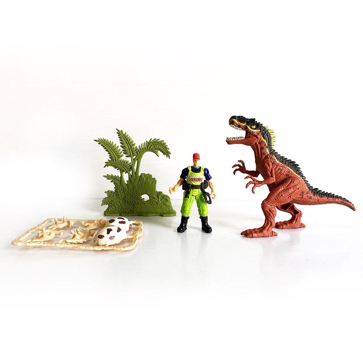 DINO STATE - Juguete Set con Dinosaurio y Accesorios Jurásicos