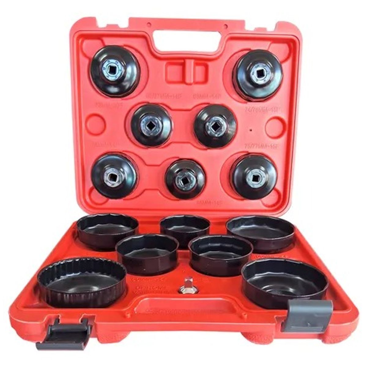 GENERICO - Juego Copas Llave Saca Filtro De Aceite Universal 15 Piezas