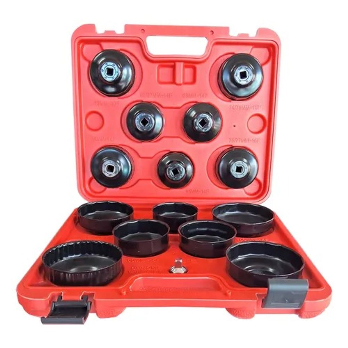 GENERICO - Juego Copas Llave Saca Filtro De Aceite Universal 15 Piezas