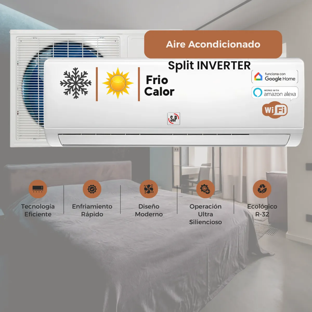 SP - Aire Acondicionado Soler & Palau 18000btu Inverter Wifi Eco