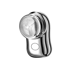 GENERICO - Minibarbeador Elétrico Para Homens De Barba Navalha Color Plateado