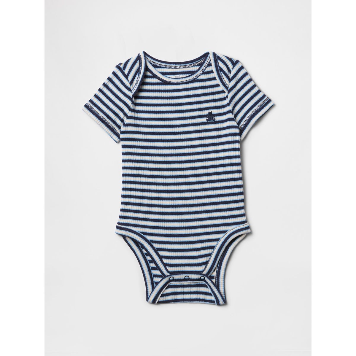 GAP - Pilucho Bebe Unisex Rib Striped Azul Gap