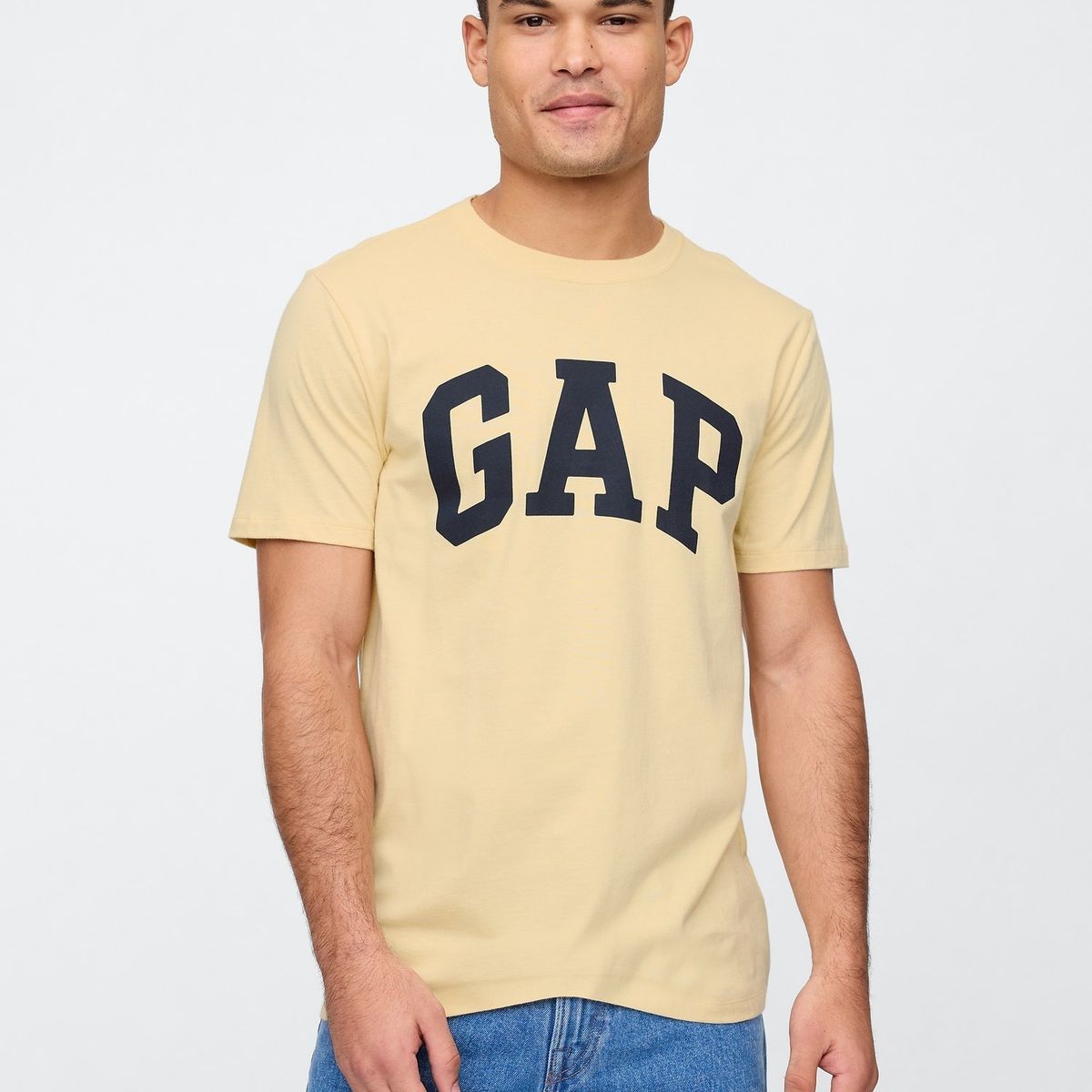 GAP - Polera Hombre Gap Logo V25 Manga Corta Light Amarillo