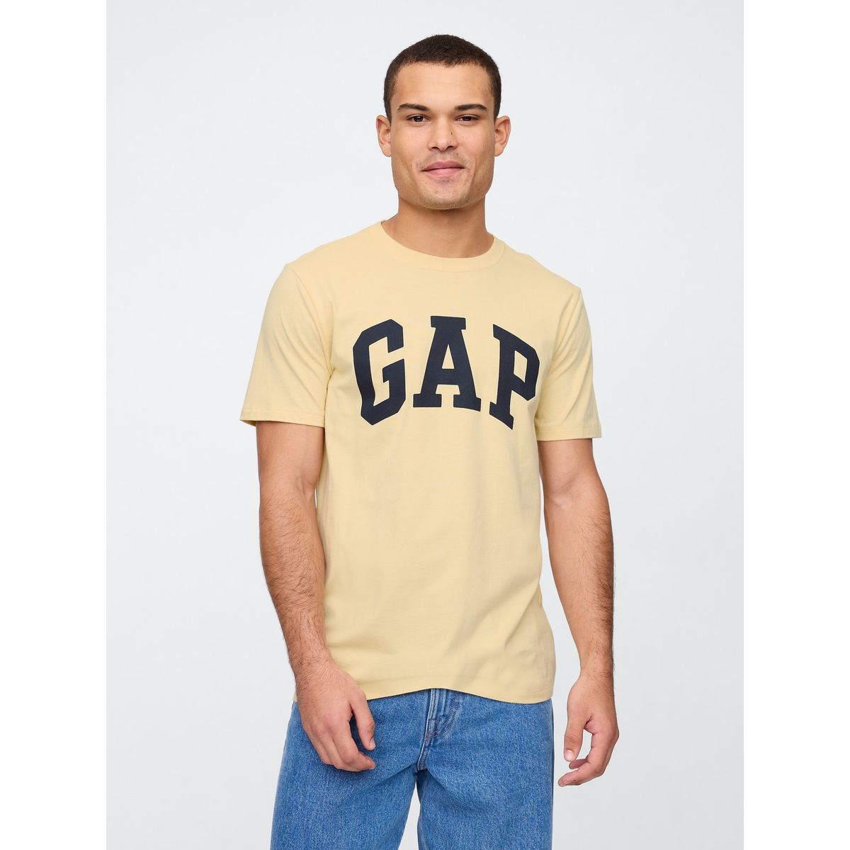 GAP - Polera Hombre Gap Logo V25 Manga Corta Light Amarillo