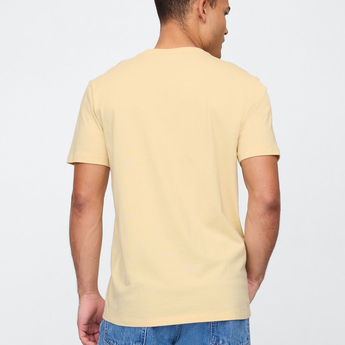 GAP - Polera Hombre Gap Logo V25 Manga Corta Light Amarillo