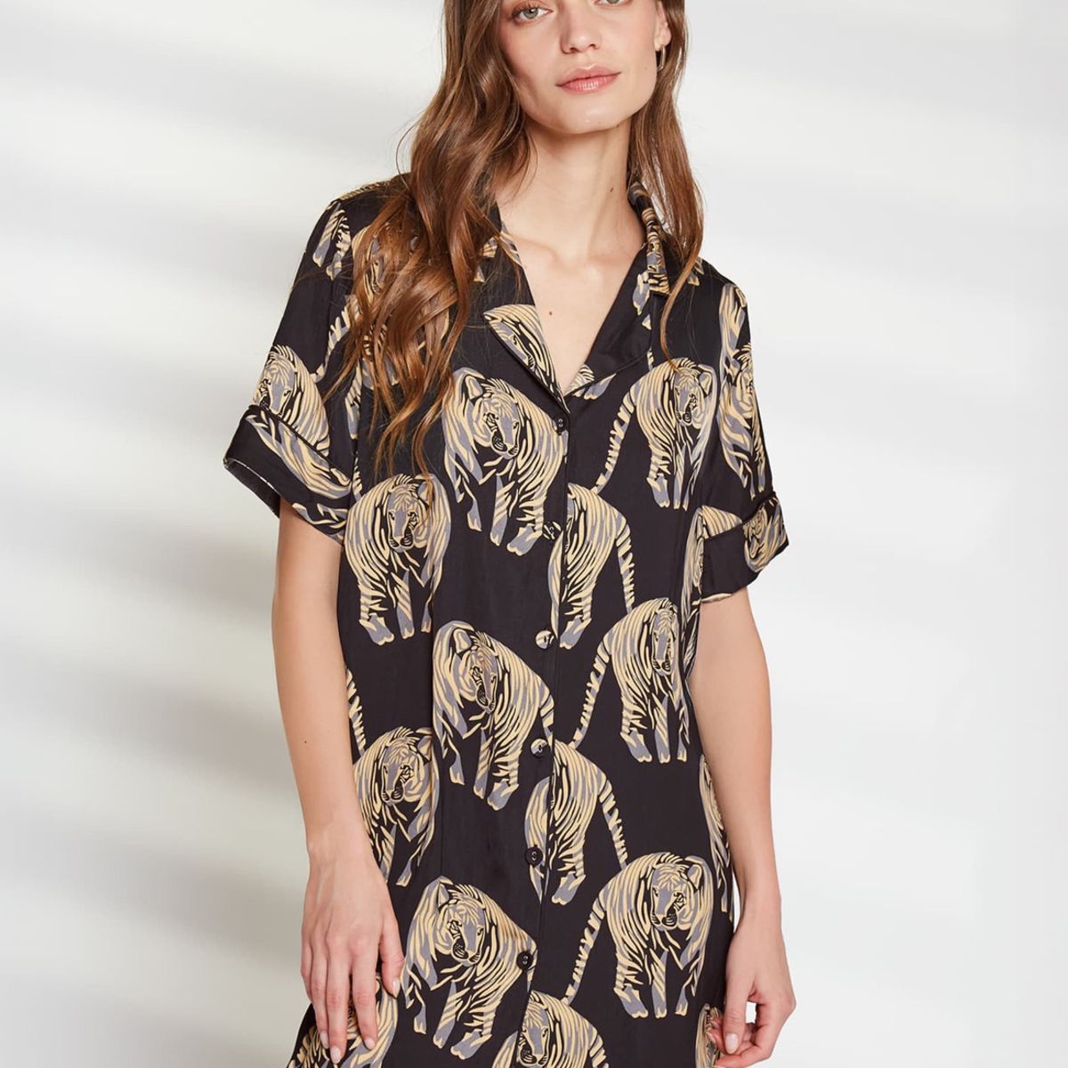 LOUNGE - Camisa De Dormir De Tigres Dreamy LOUNGE