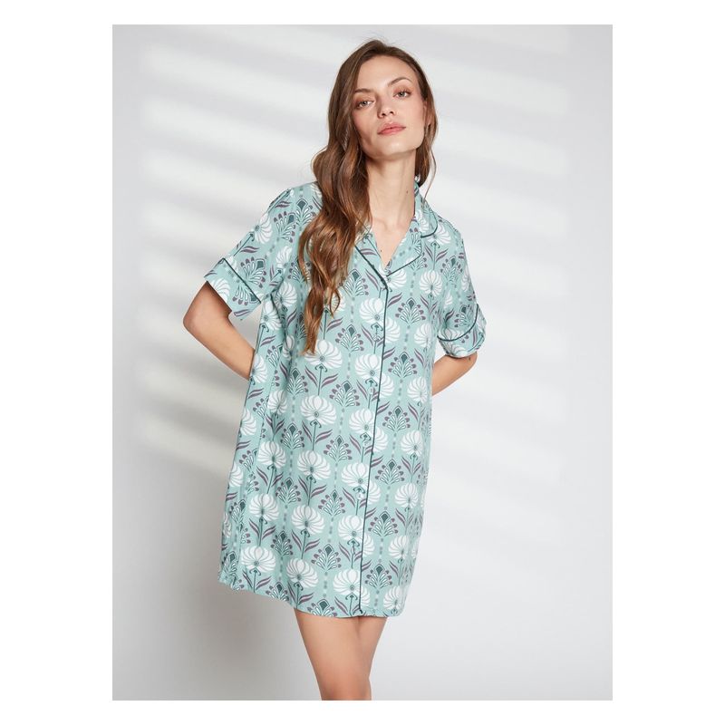 LOUNGE - Camisa De Dormir Mujer Dreamy Flores