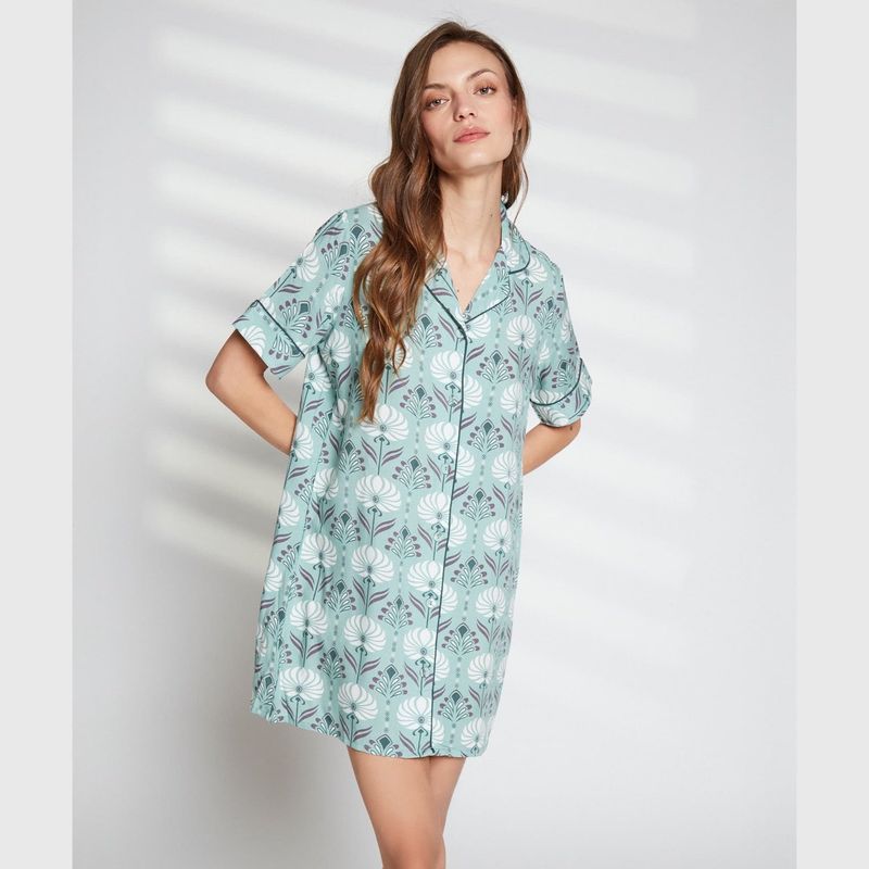 LOUNGE - Camisa De Dormir Mujer Dreamy Flores