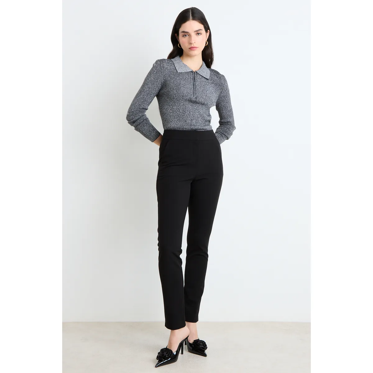 ASH - Pantalon Mujer Negro Ash