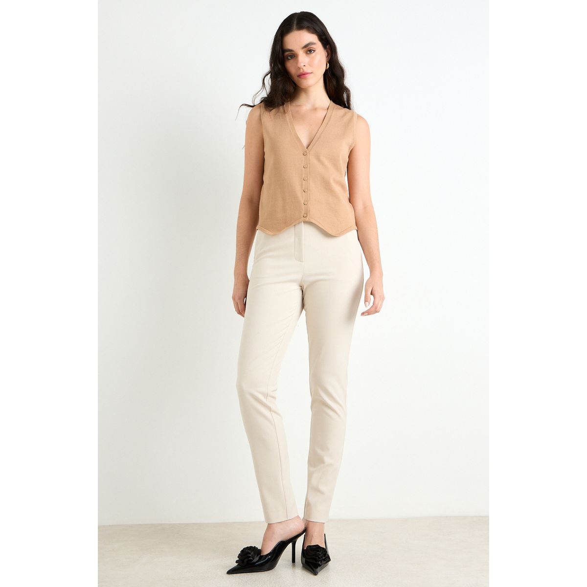 ASH - Pantalon Mujer Beige Ash