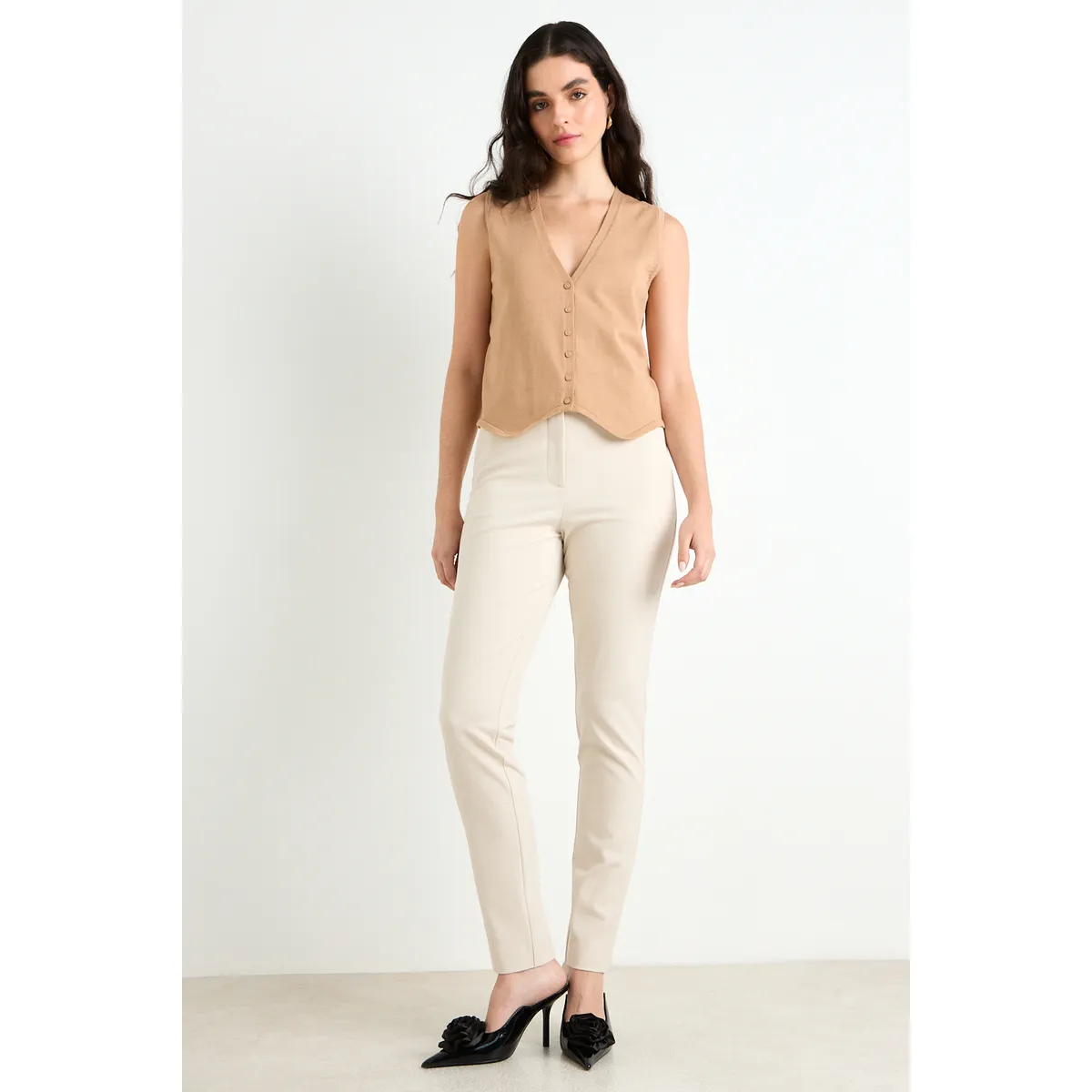 ASH - Pantalon Mujer Beige Ash