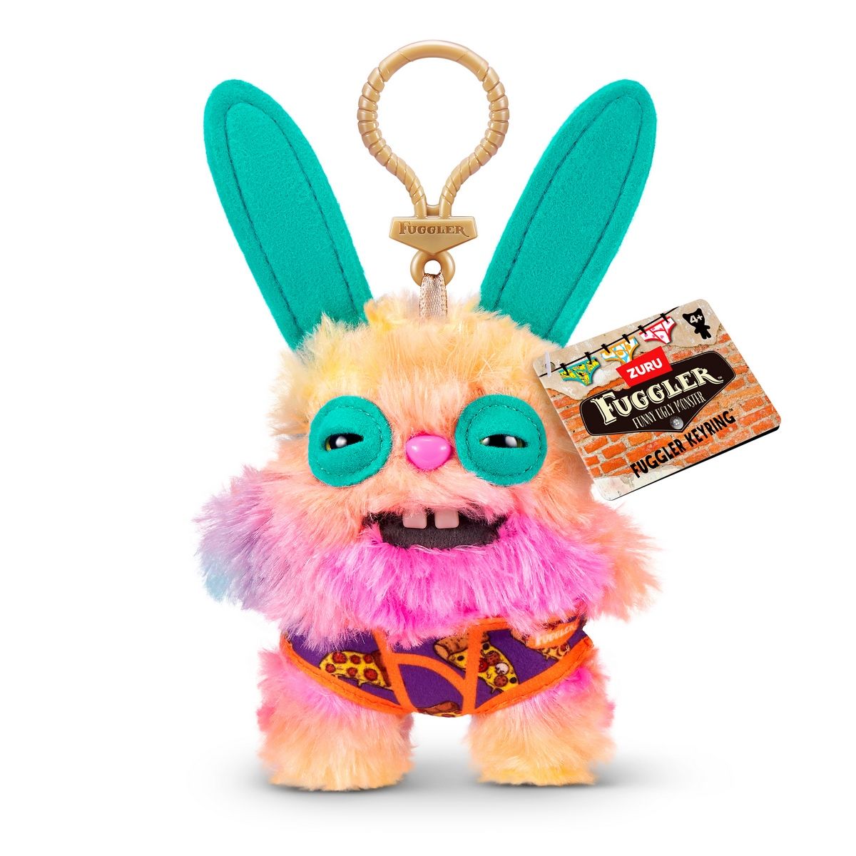 ANSALDO - PELUCHE LLAVERO FUGGLERS DE 13 CMS DE ZURU - MULTICOLOR