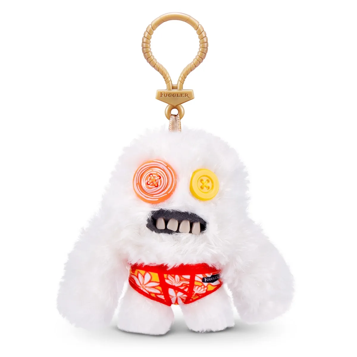 ANSALDO - PELUCHE LLAVERO FUGGLERS DE 13 CMS DE ZURU - BLANCO