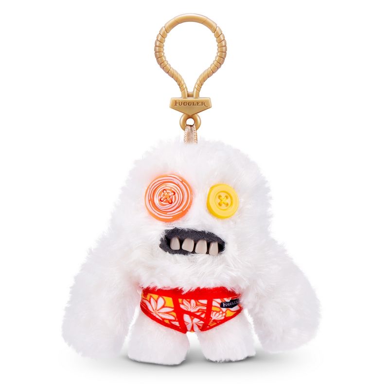 ANSALDO - PELUCHE LLAVERO FUGGLERS DE 13 CMS DE ZURU - BLANCO