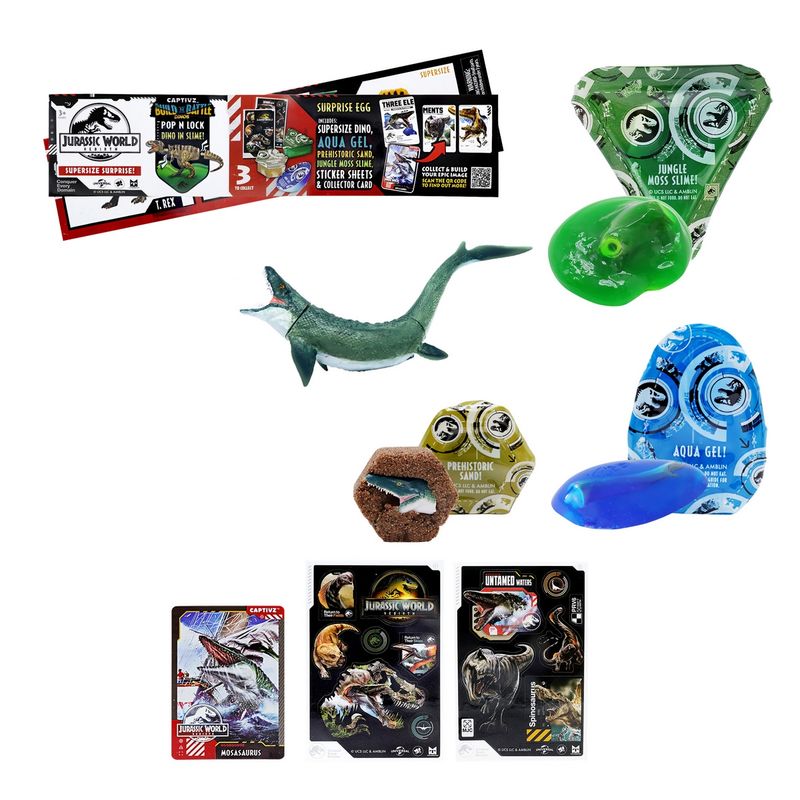 JURASSIC WORLD - HUEVO MEDIANO CON DINOSAURIO Y SORPRESAS JURASSIC WORLD