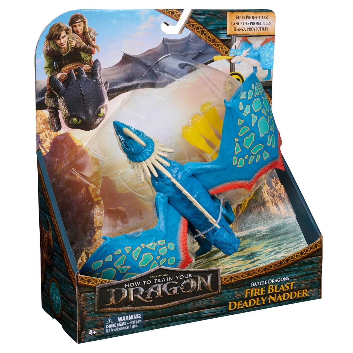 ANSALDO - COMO ENTRENAR A TU DRAGÓN FIGURAS CON SONIDO - DEADLY NADDER