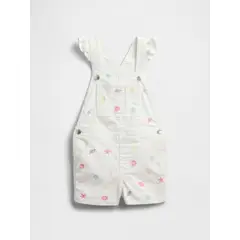 GAP - Enterito Toddler Niña Denim Short Blanco