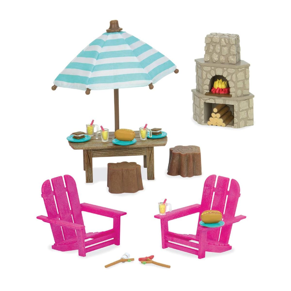 LIL WOODZEEZ - Playset Outdoor Patio - Lil Woodzeez