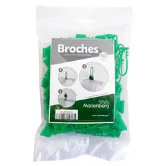 MARIENBERG - Broches para cierre Malla Envase Extruída Ve 2000 unidades