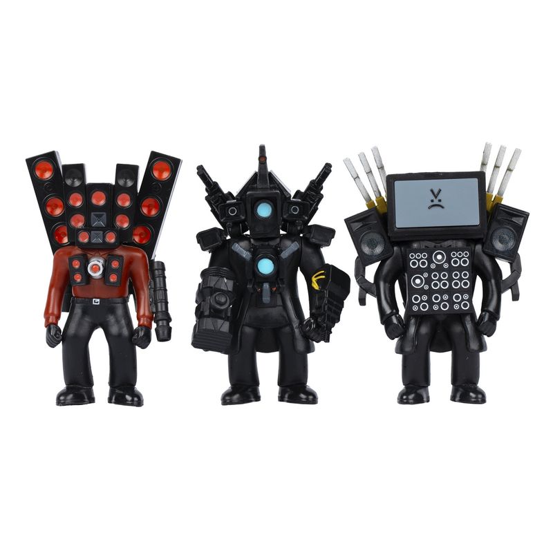ANSALDO - SKIBIDI TOILET PACK DE 3 FIGURAS