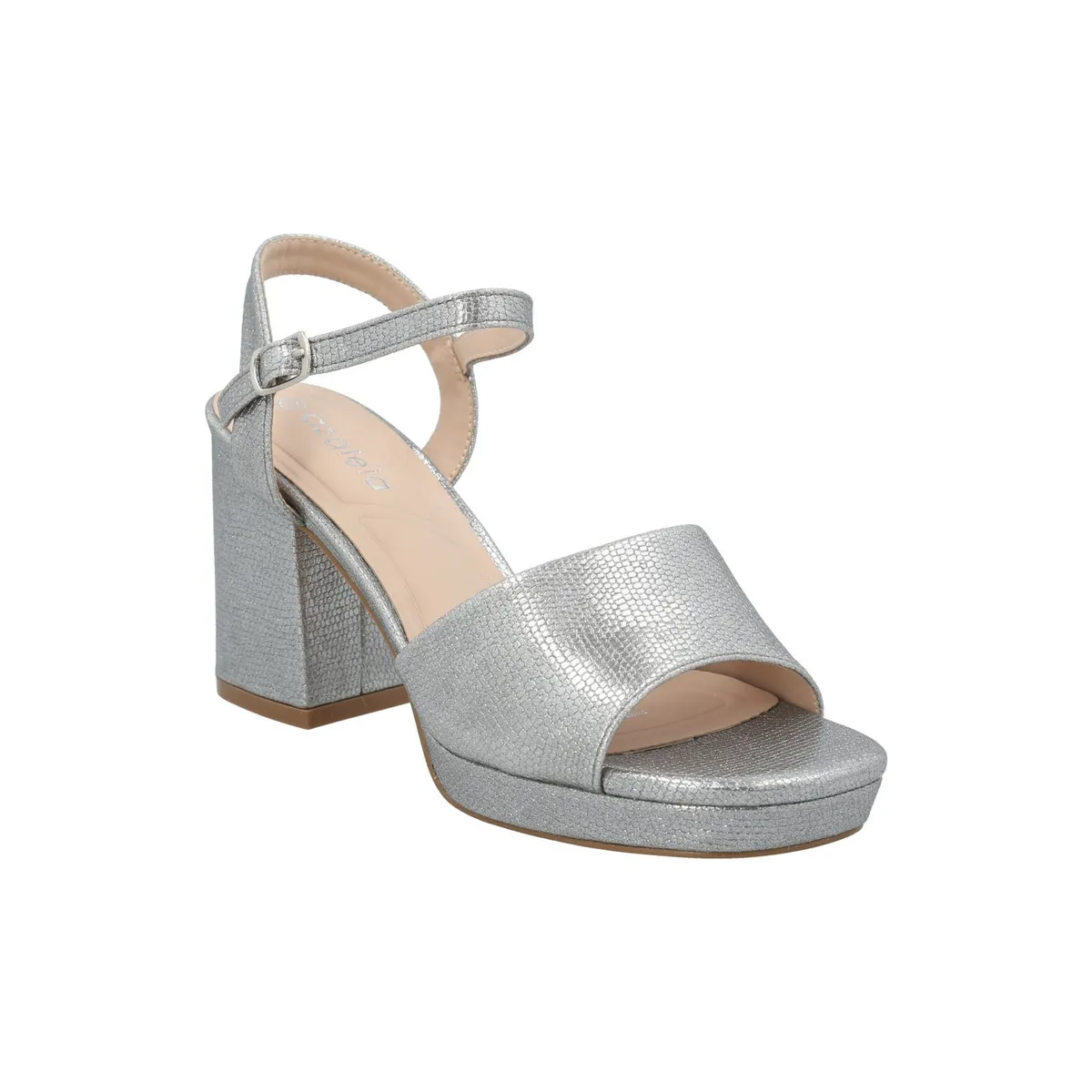 AZALEIA - Sandalia Mujer Juani Plateado AZALEIA