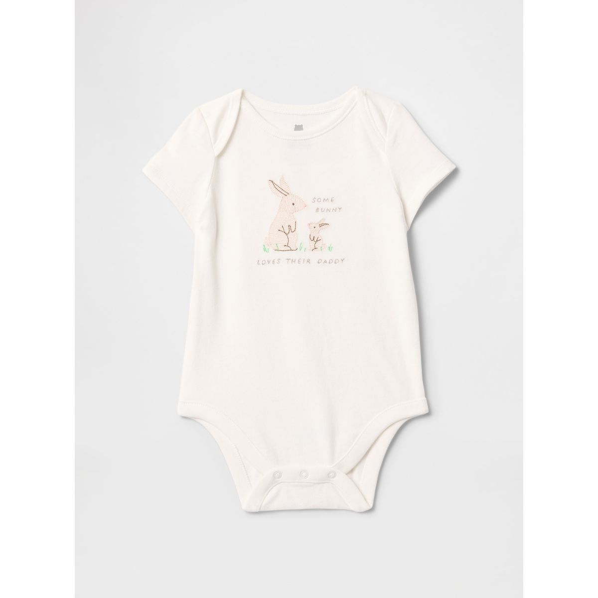GAP - Pilucho Bebe Unisex Rabbits Basic Blanco Gap