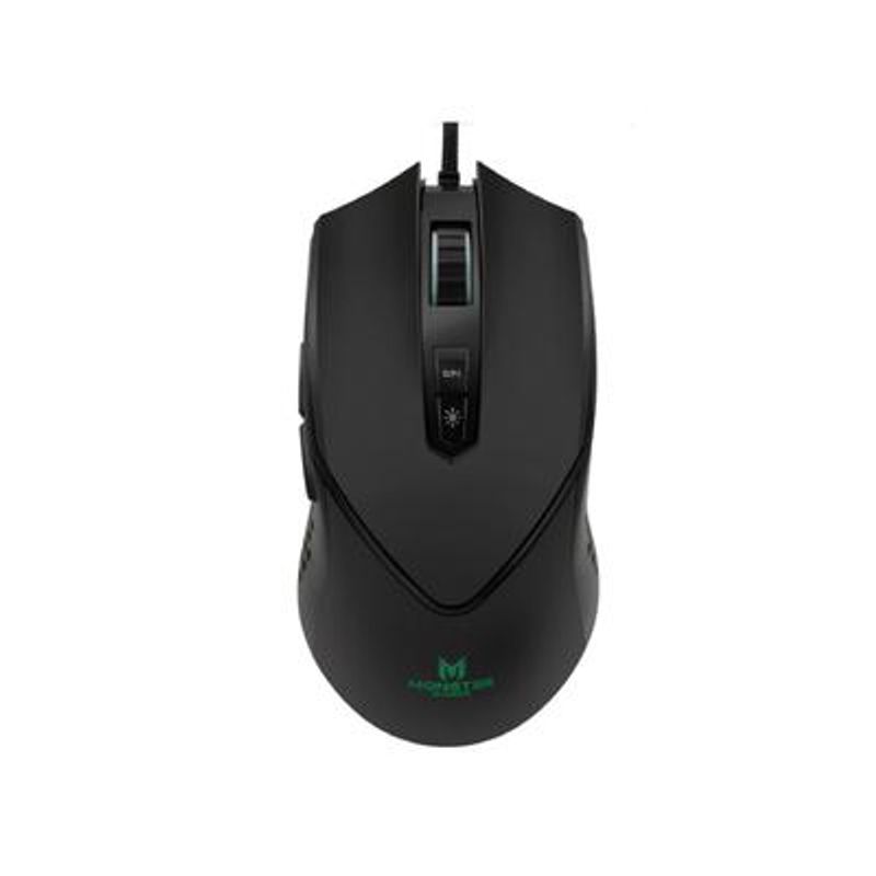 MONSTER - Mouse Gamer ThunderStorm Monster 6 Botones 6400 DPI - Negro