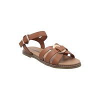 Sandalia Mujer Yona Cognac