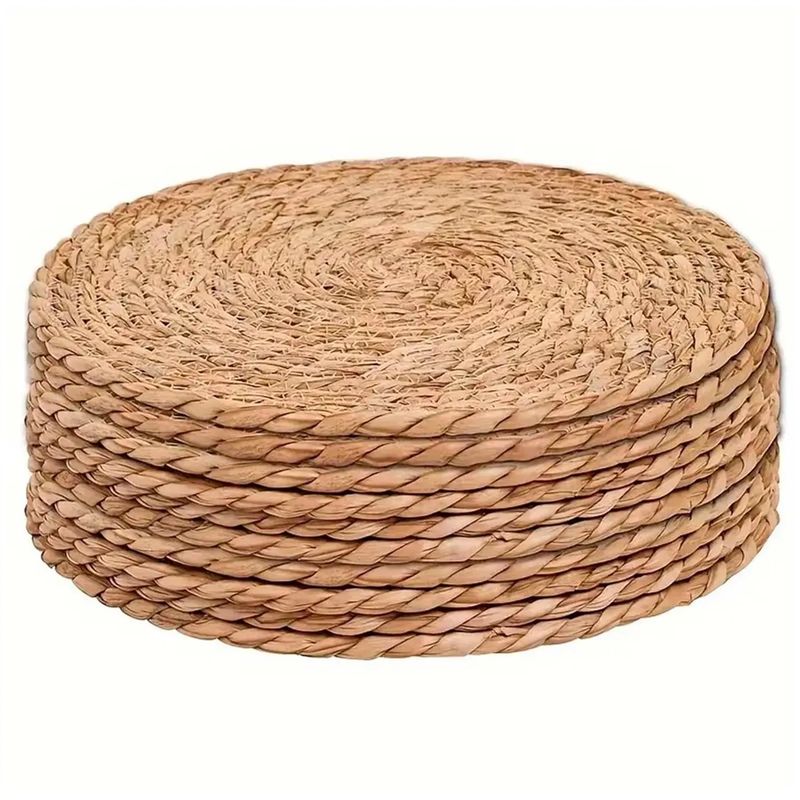 GENERICO - Juego de 6 Individuales De Yutet Redondos de 35 cm