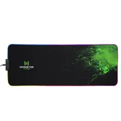 MONSTER - Mouse Pad Xtreme Games Antideslizante Grosor 3 Mm - Negro