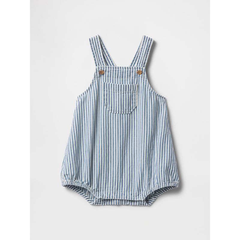 GAP - Enterito Bebe Niña Bubble Stripe Azul Gap