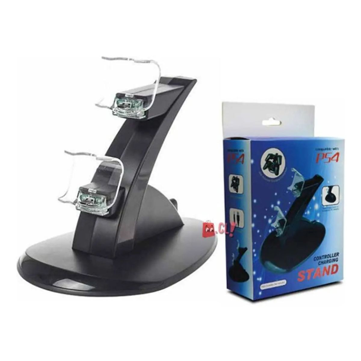 PUNTO STORE - Cargador Base Dock Dual Compatible Controles Ps4 Oem - Ps