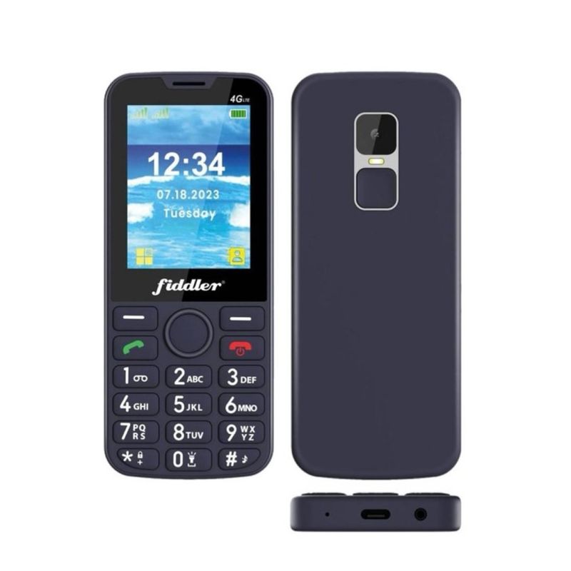 FIDDLER - Teléfono Celular Senior Fiddler D117 4G Negro